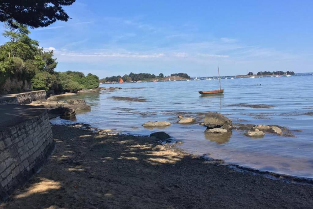KERAUDREN RHUYS - Longère XVIIIe - 10 pers - 4 chb - plage à pied Saint-Gildas-de-Rhuys Exterior foto